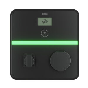 Simon XENON Punto de Recarga de Pared con Toma T2 + Toma Schuko 7,4 kW Monofásico + Automático y Diferencial
